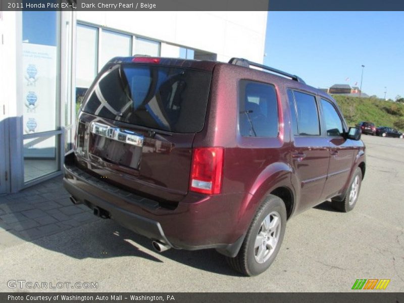 Dark Cherry Pearl / Beige 2011 Honda Pilot EX-L
