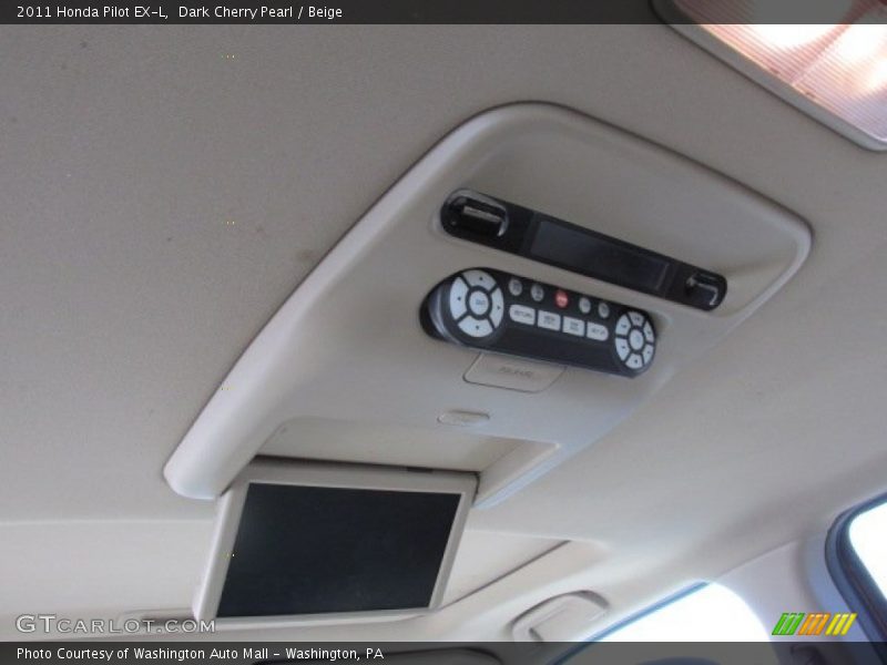 Dark Cherry Pearl / Beige 2011 Honda Pilot EX-L