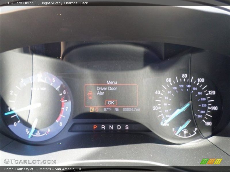 Ingot Silver / Charcoal Black 2014 Ford Fusion SE