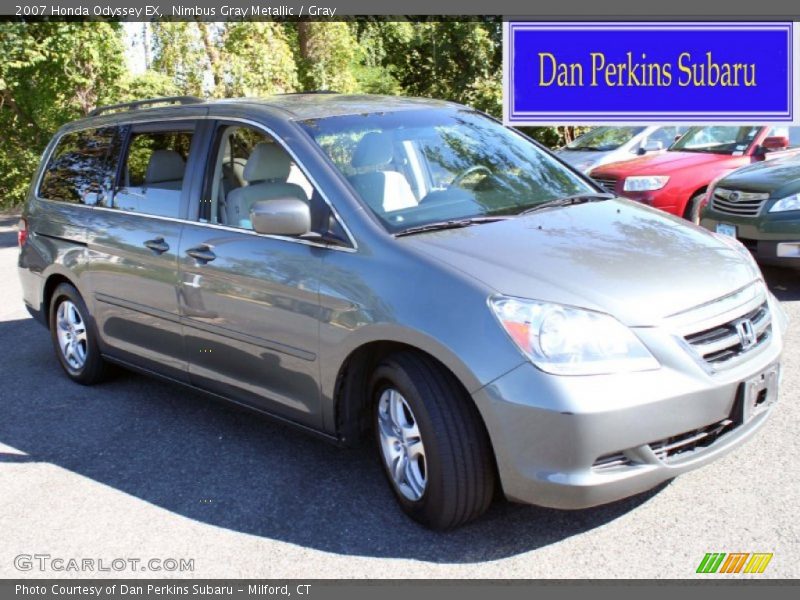 Nimbus Gray Metallic / Gray 2007 Honda Odyssey EX