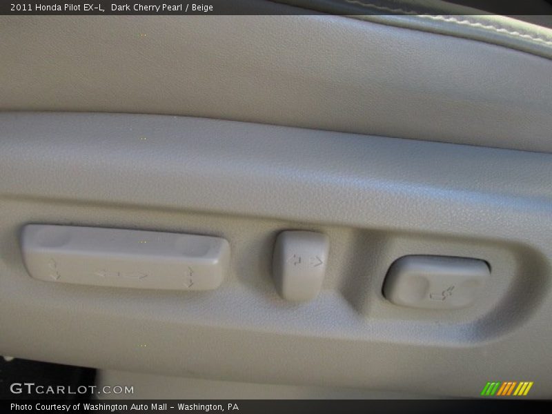 Dark Cherry Pearl / Beige 2011 Honda Pilot EX-L