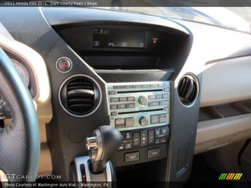 Dark Cherry Pearl / Beige 2011 Honda Pilot EX-L