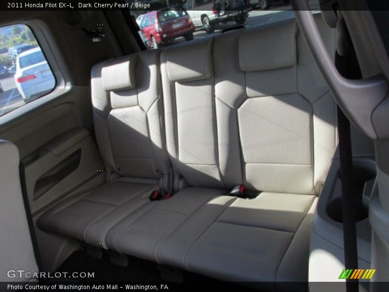 Dark Cherry Pearl / Beige 2011 Honda Pilot EX-L