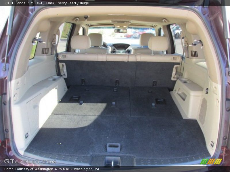 Dark Cherry Pearl / Beige 2011 Honda Pilot EX-L