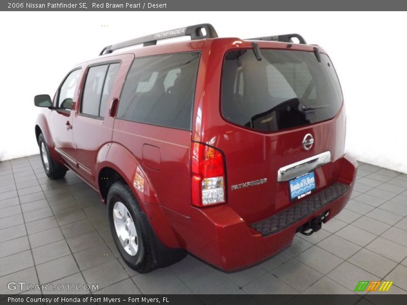 Red Brawn Pearl / Desert 2006 Nissan Pathfinder SE