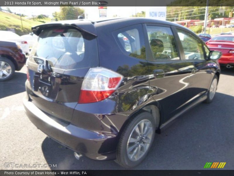 Midnight Plum Pearl / Sport Black 2013 Honda Fit Sport