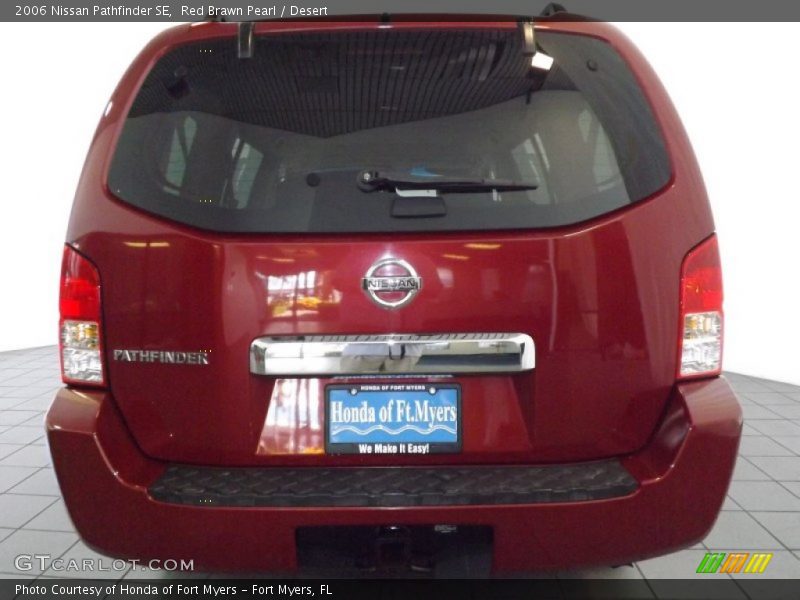 Red Brawn Pearl / Desert 2006 Nissan Pathfinder SE