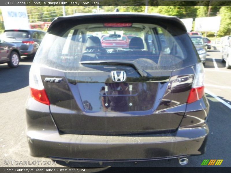 Midnight Plum Pearl / Sport Black 2013 Honda Fit Sport