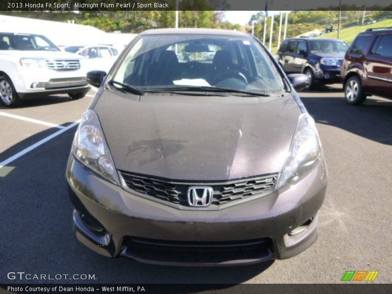 Midnight Plum Pearl / Sport Black 2013 Honda Fit Sport