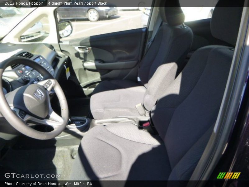 Midnight Plum Pearl / Sport Black 2013 Honda Fit Sport