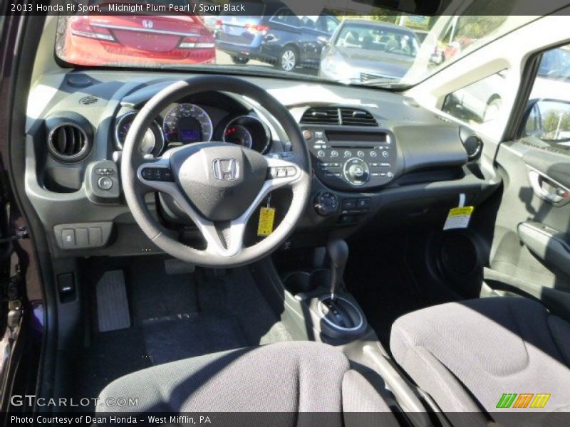 Midnight Plum Pearl / Sport Black 2013 Honda Fit Sport