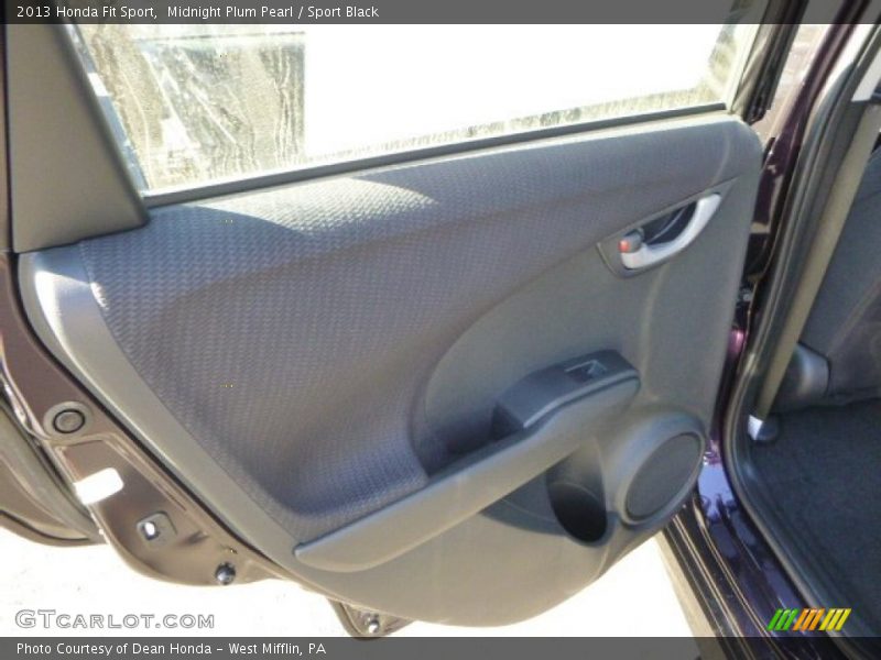 Midnight Plum Pearl / Sport Black 2013 Honda Fit Sport