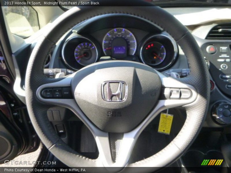 Midnight Plum Pearl / Sport Black 2013 Honda Fit Sport
