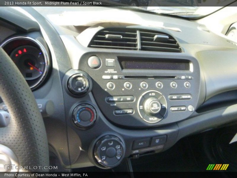 Midnight Plum Pearl / Sport Black 2013 Honda Fit Sport