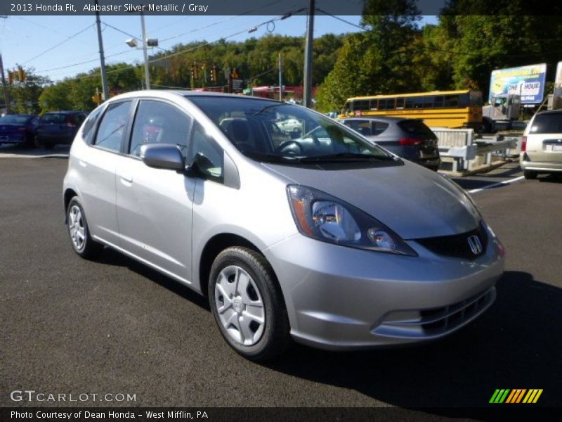 Alabaster Silver Metallic / Gray 2013 Honda Fit