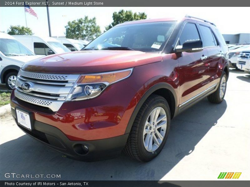 Sunset / Medium Light Stone 2014 Ford Explorer XLT