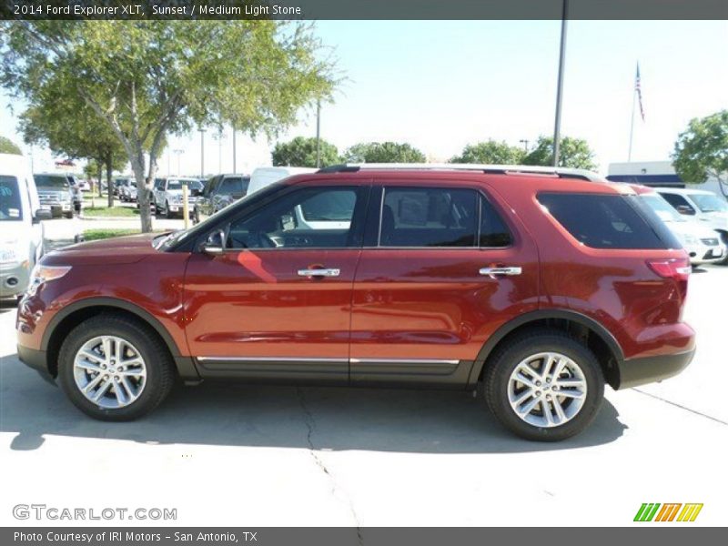 Sunset / Medium Light Stone 2014 Ford Explorer XLT