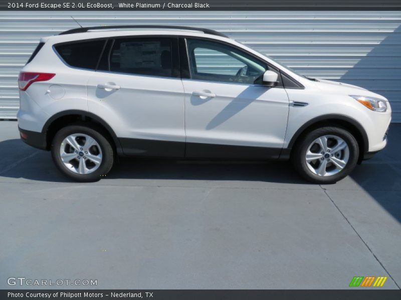 White Platinum / Charcoal Black 2014 Ford Escape SE 2.0L EcoBoost