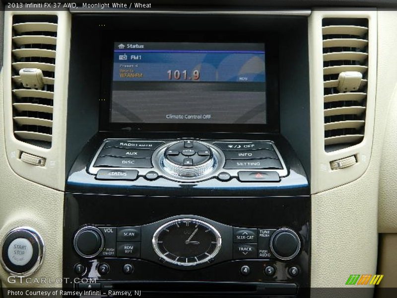 Moonlight White / Wheat 2013 Infiniti FX 37 AWD