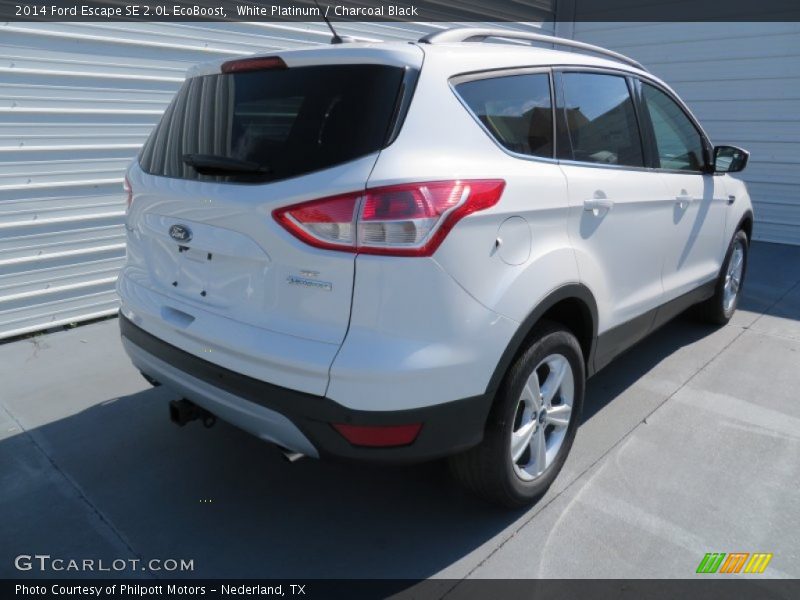 White Platinum / Charcoal Black 2014 Ford Escape SE 2.0L EcoBoost