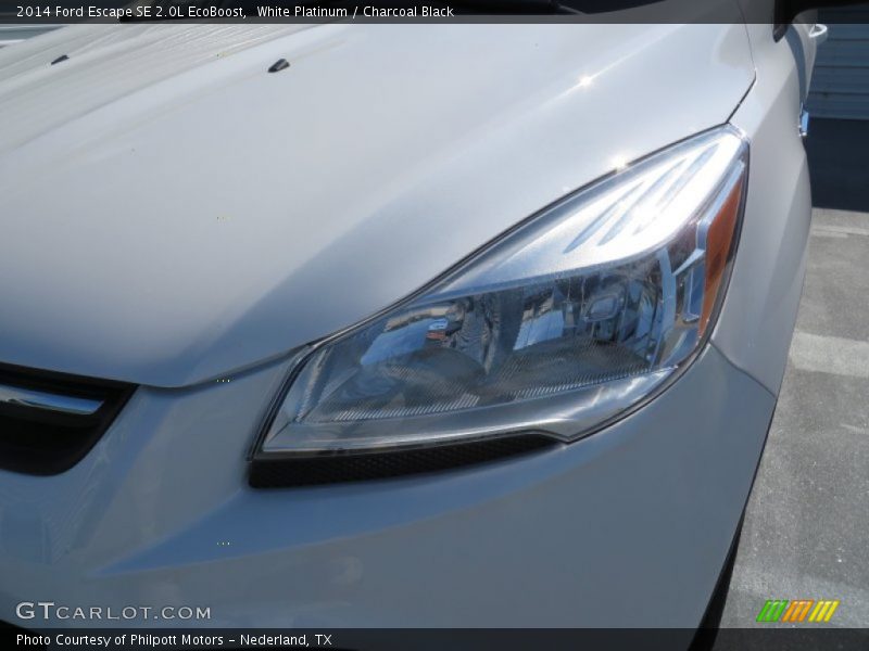 White Platinum / Charcoal Black 2014 Ford Escape SE 2.0L EcoBoost