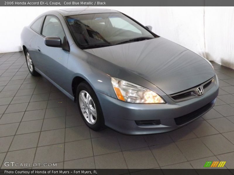 Cool Blue Metallic / Black 2006 Honda Accord EX-L Coupe
