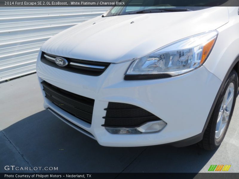 White Platinum / Charcoal Black 2014 Ford Escape SE 2.0L EcoBoost
