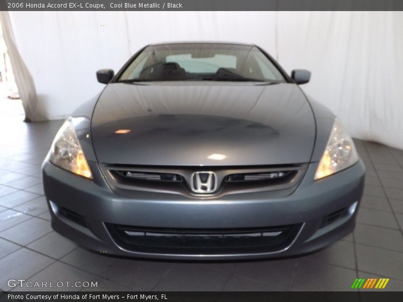 Cool Blue Metallic / Black 2006 Honda Accord EX-L Coupe