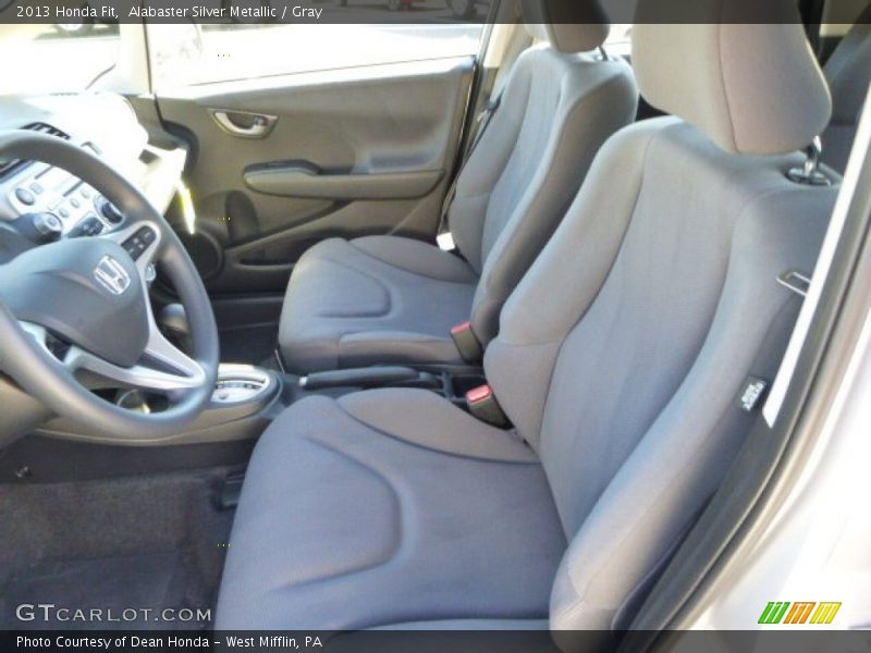 Alabaster Silver Metallic / Gray 2013 Honda Fit