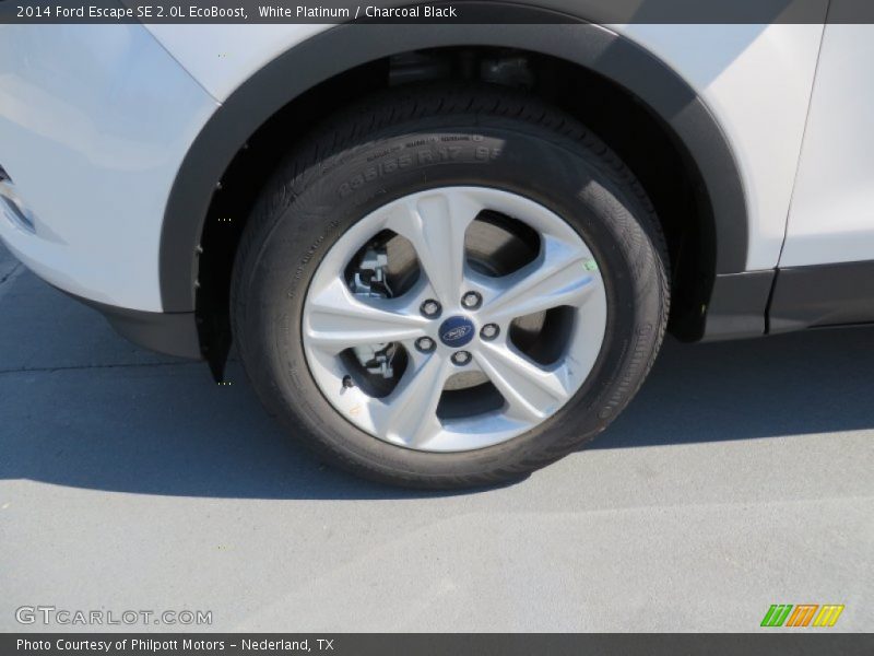 White Platinum / Charcoal Black 2014 Ford Escape SE 2.0L EcoBoost