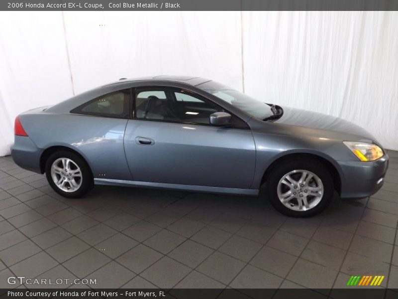 Cool Blue Metallic / Black 2006 Honda Accord EX-L Coupe
