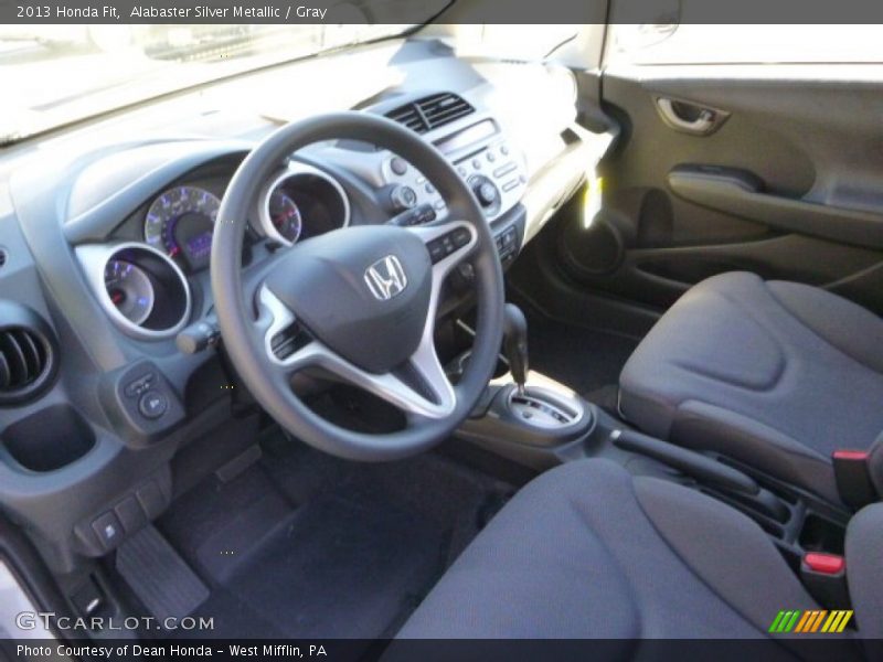 Alabaster Silver Metallic / Gray 2013 Honda Fit