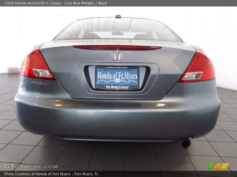Cool Blue Metallic / Black 2006 Honda Accord EX-L Coupe