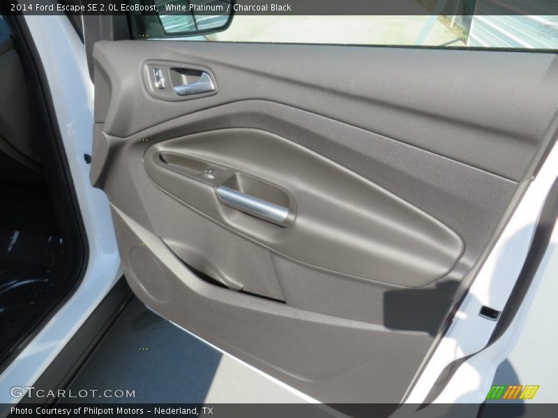 White Platinum / Charcoal Black 2014 Ford Escape SE 2.0L EcoBoost