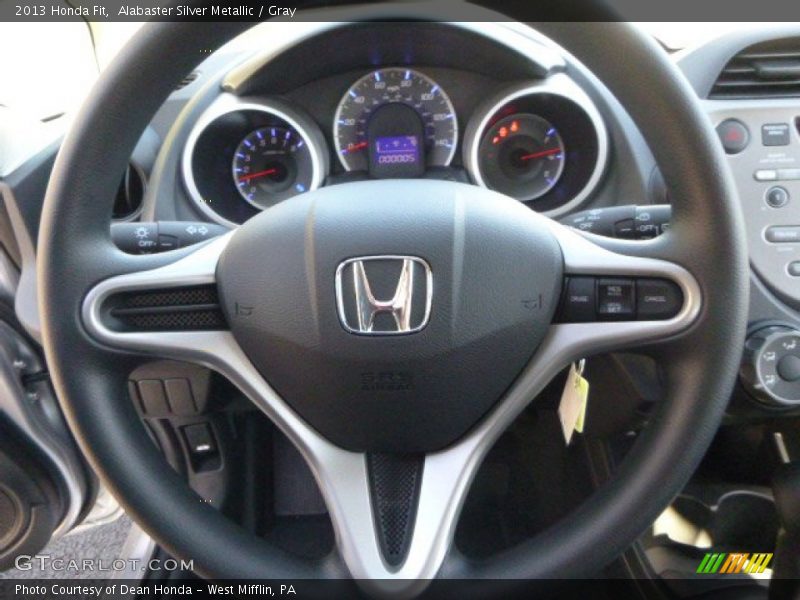 Alabaster Silver Metallic / Gray 2013 Honda Fit