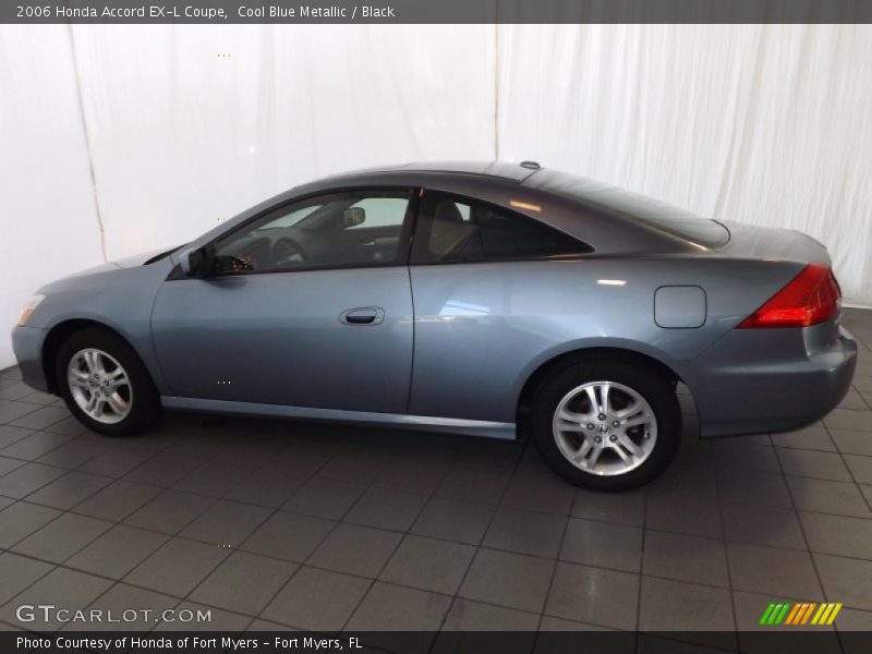 Cool Blue Metallic / Black 2006 Honda Accord EX-L Coupe
