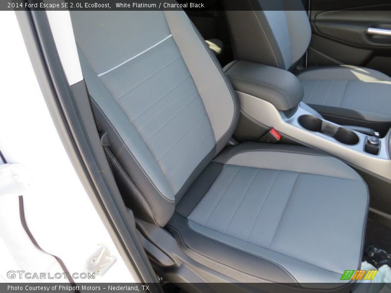 White Platinum / Charcoal Black 2014 Ford Escape SE 2.0L EcoBoost