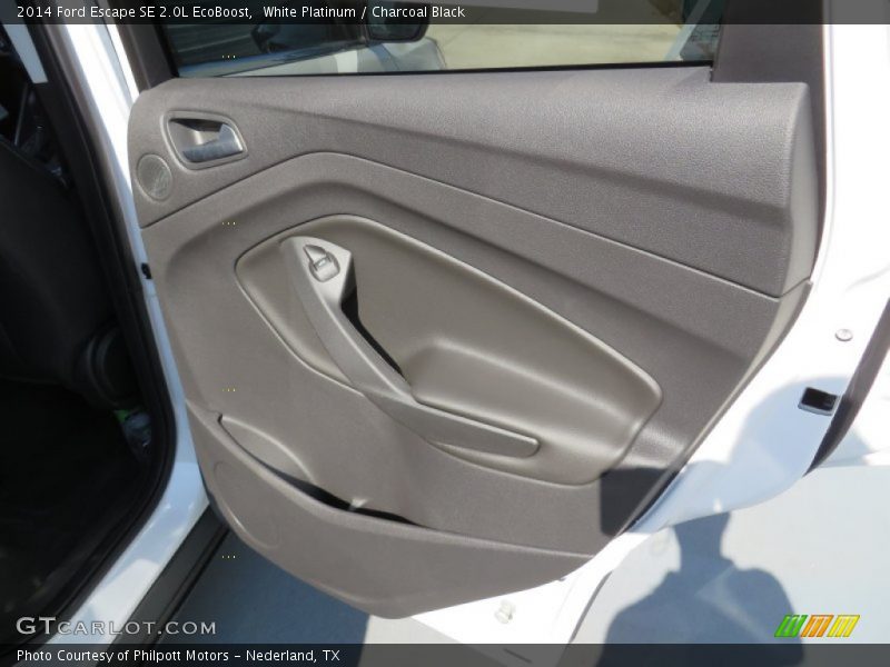 White Platinum / Charcoal Black 2014 Ford Escape SE 2.0L EcoBoost