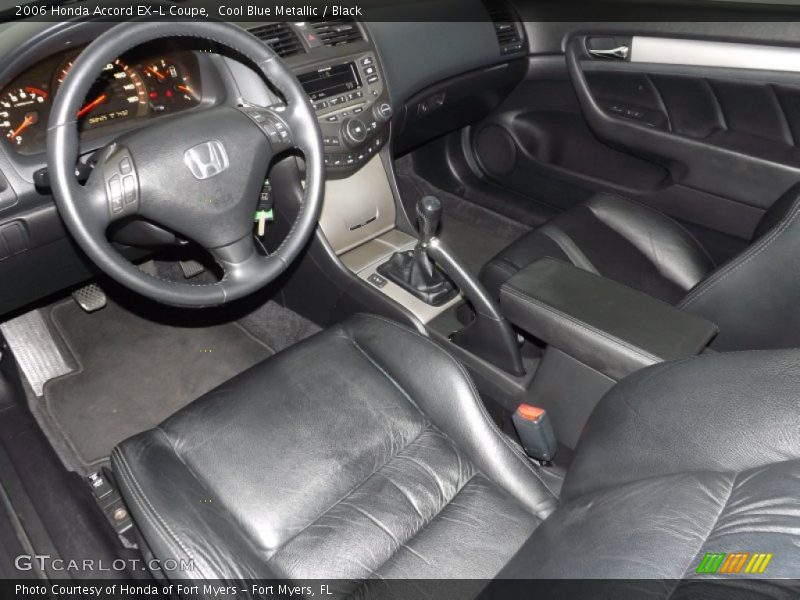 Cool Blue Metallic / Black 2006 Honda Accord EX-L Coupe