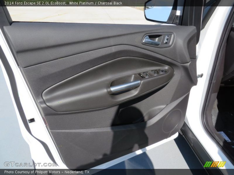 White Platinum / Charcoal Black 2014 Ford Escape SE 2.0L EcoBoost