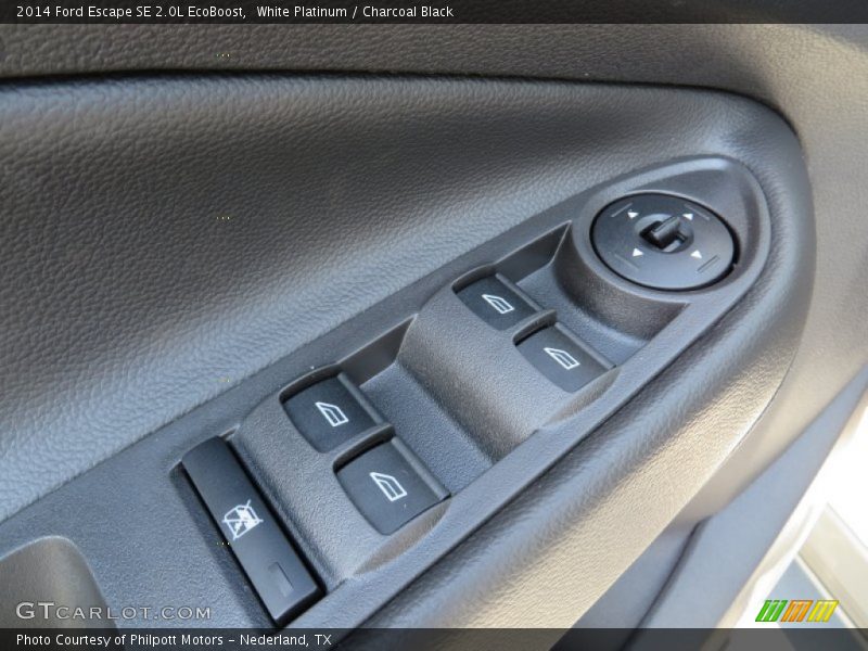 White Platinum / Charcoal Black 2014 Ford Escape SE 2.0L EcoBoost