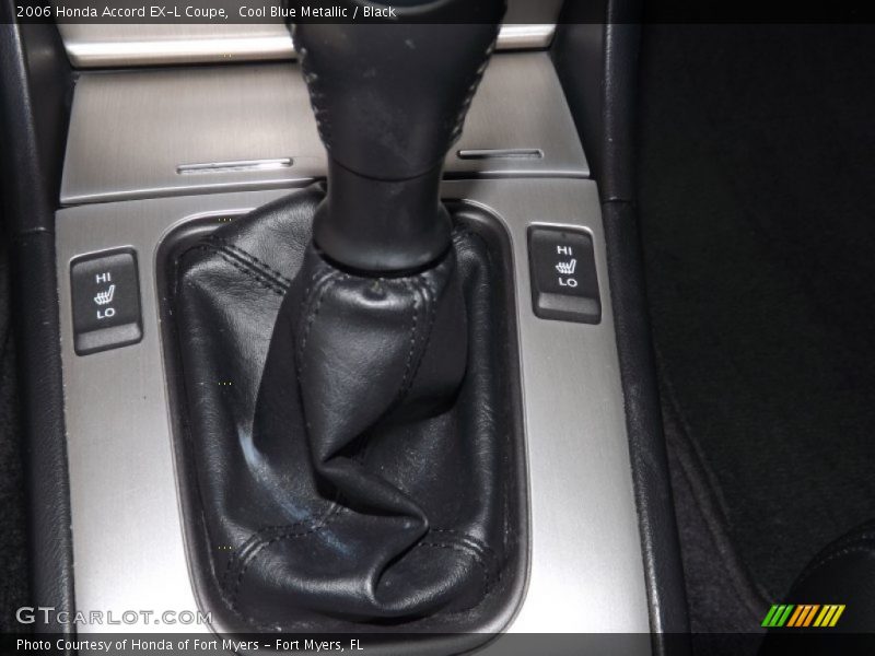 Cool Blue Metallic / Black 2006 Honda Accord EX-L Coupe