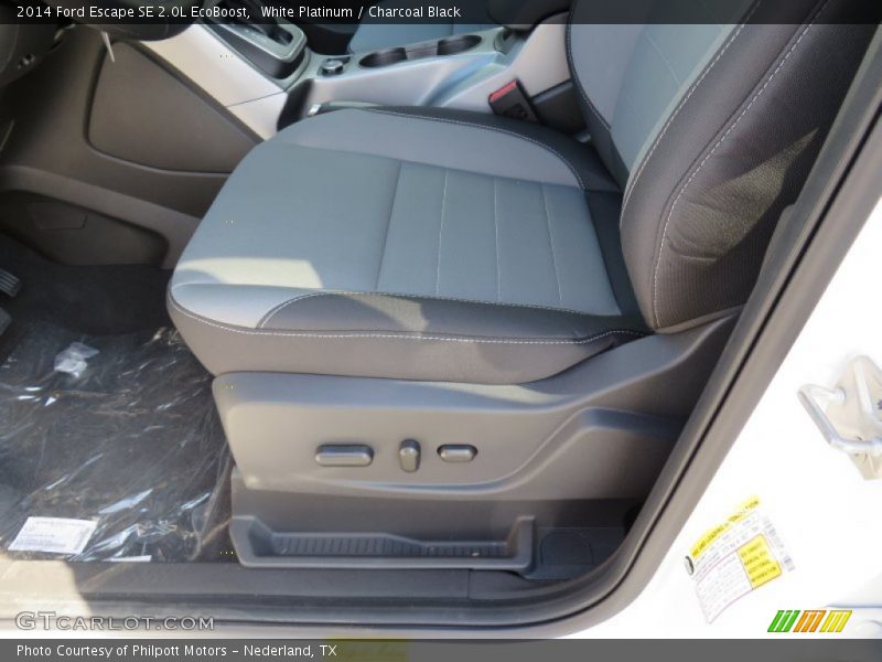 White Platinum / Charcoal Black 2014 Ford Escape SE 2.0L EcoBoost