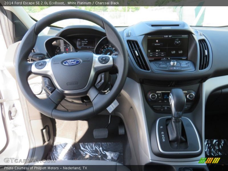 White Platinum / Charcoal Black 2014 Ford Escape SE 2.0L EcoBoost