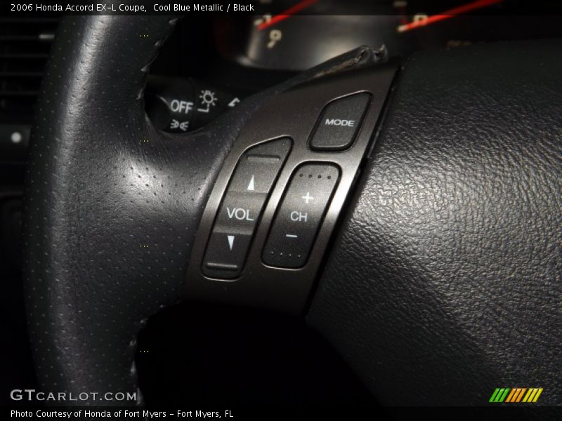 Cool Blue Metallic / Black 2006 Honda Accord EX-L Coupe