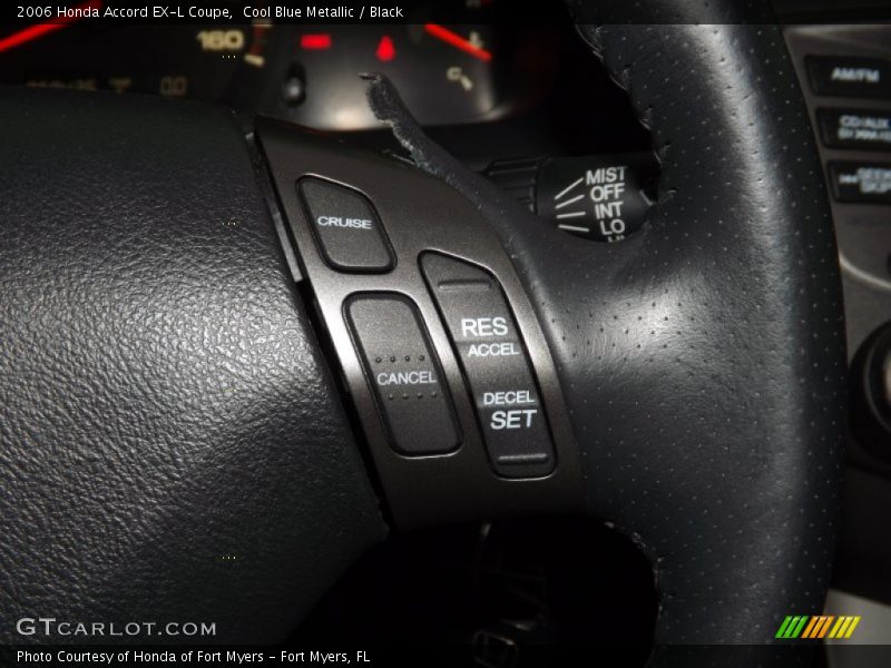 Cool Blue Metallic / Black 2006 Honda Accord EX-L Coupe