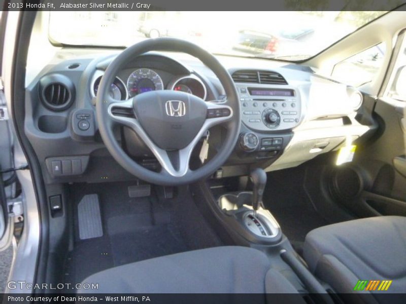 Alabaster Silver Metallic / Gray 2013 Honda Fit