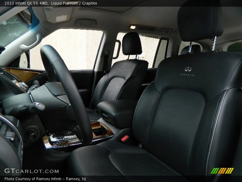 Front Seat of 2013 QX 56 4WD