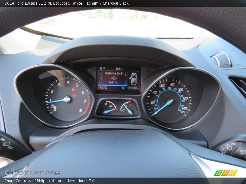 White Platinum / Charcoal Black 2014 Ford Escape SE 2.0L EcoBoost