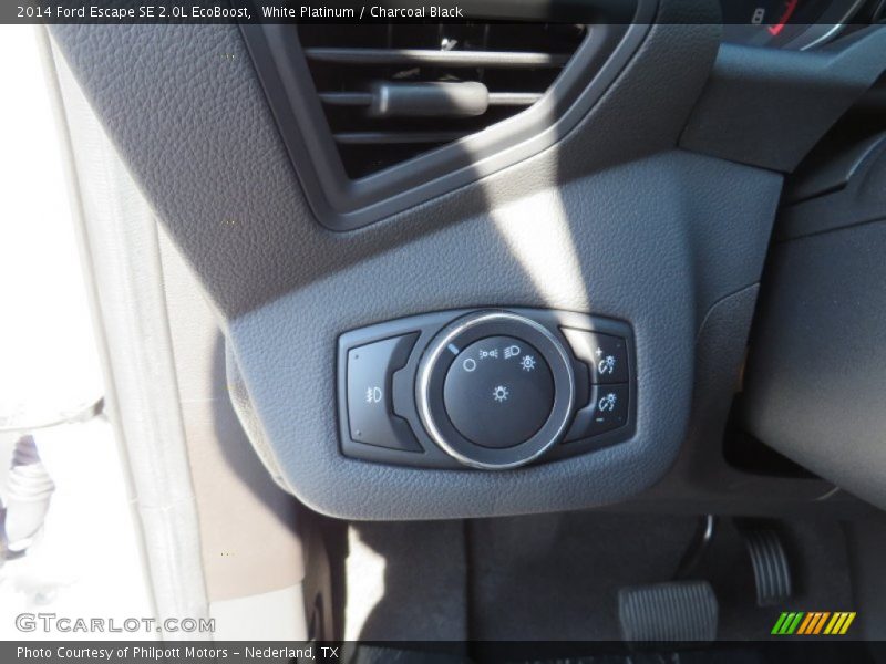 White Platinum / Charcoal Black 2014 Ford Escape SE 2.0L EcoBoost